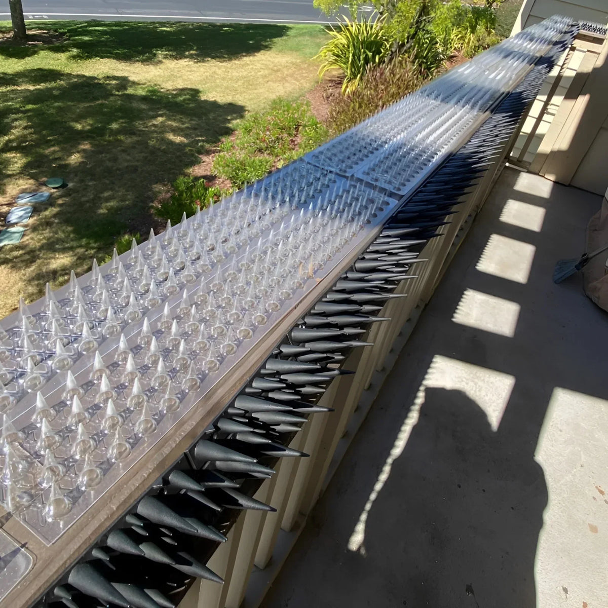 24-Pack Transparent Bird Spikes – Fence & Wall Deterrent