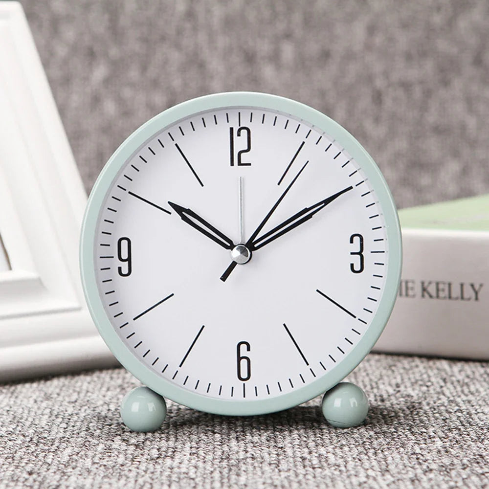 Nixie Silent Sweep Analogue Alarm Clock with Night Light