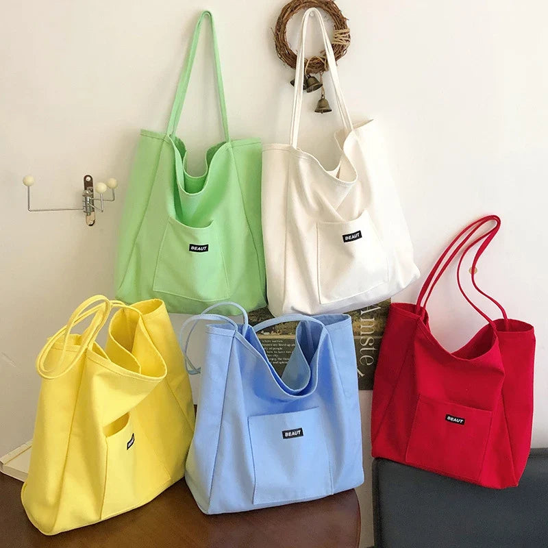 Korean Nylon Shoulder Tote Bag – Large Capacity Women's Bag