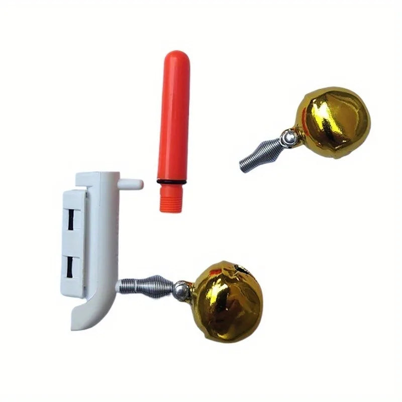 6-Pack Fishing Bite Alarm – LED Light, Bell & Batteries Included