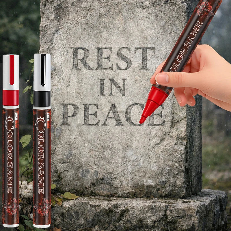 Tombstone Repainting Pen – Waterproof Gold Letter Restoration