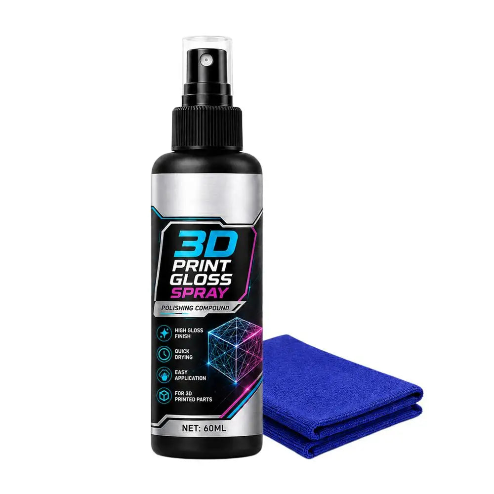 3D Print Gloss Spray – Fast-Drying Brightening Coating 60ml