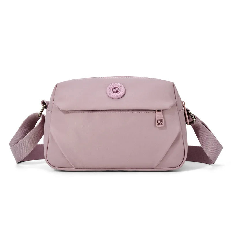 Nixie Women's Nylon Multi-Layer Crossbody Shoulder Bag