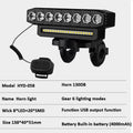 USB Rechargeable Bike LED Front Light & Horn – MTB & Road