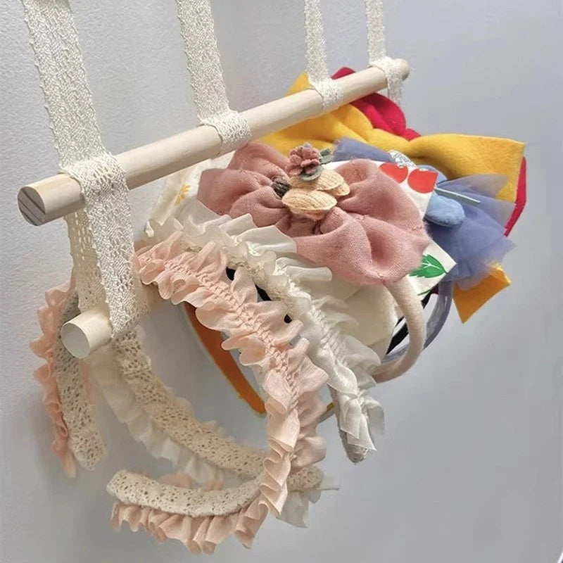 Wall-Mounted Hair Accessories Storage Rack – Clips & Headbands