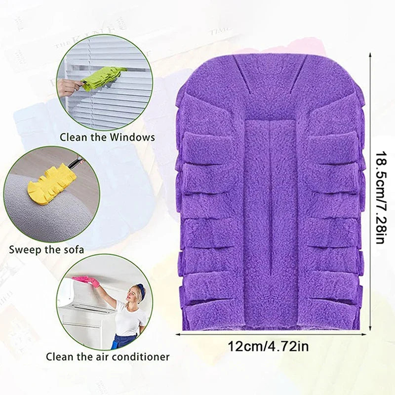 360° Electrostatic Microfiber Duster Refills – Washable & Reusable