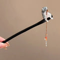 Retro Wooden Hair Stick Tassel Sandalwood Hanfu Accessory