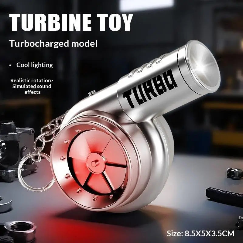 Spinning Turbo Keychain with LED Light & Sound | Novelty Gift