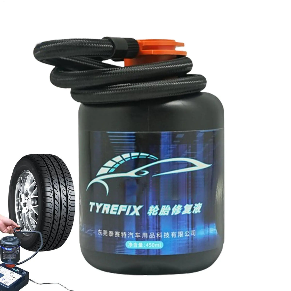 Car Tire Repair Sealant 450ml – Fast All-Weather Puncture Fix
