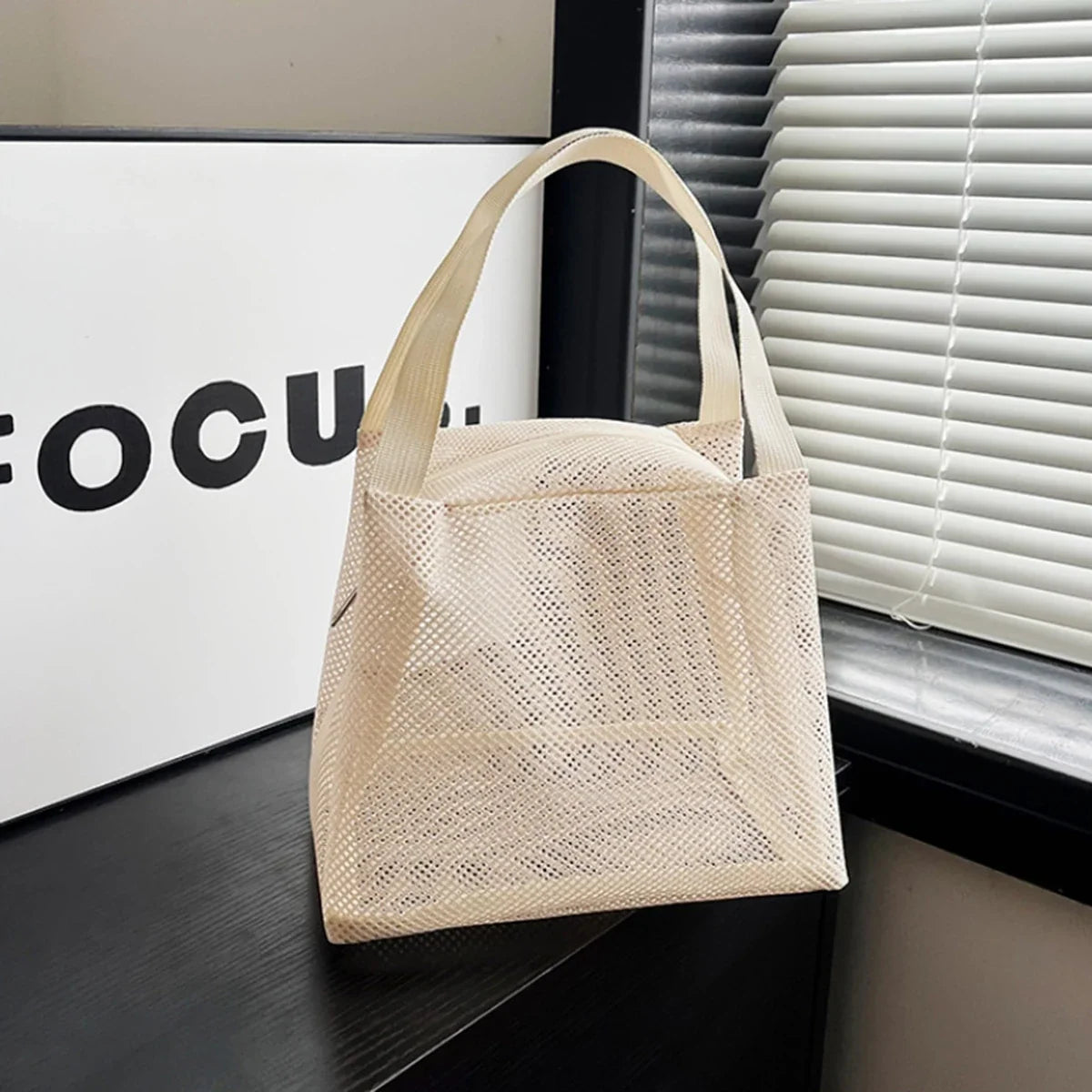 Waterproof Polyester Tote Bag – Beach, Pool & Daily Use