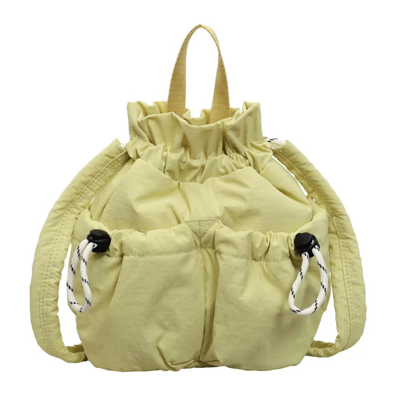 Mini Drawstring Backpack Women – Korean Style Lightweight Bag