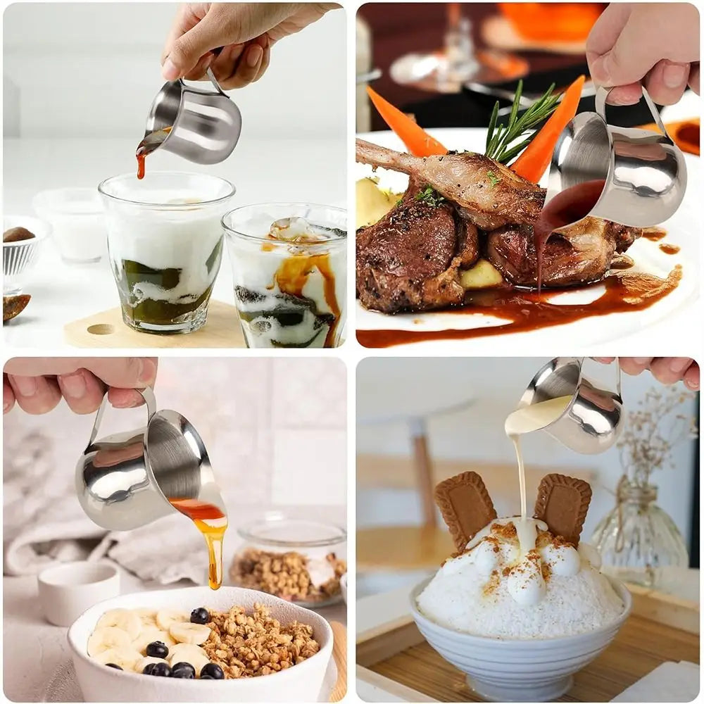 Stainless Steel Milk Frothing Pitcher Cup with Pouring Spout