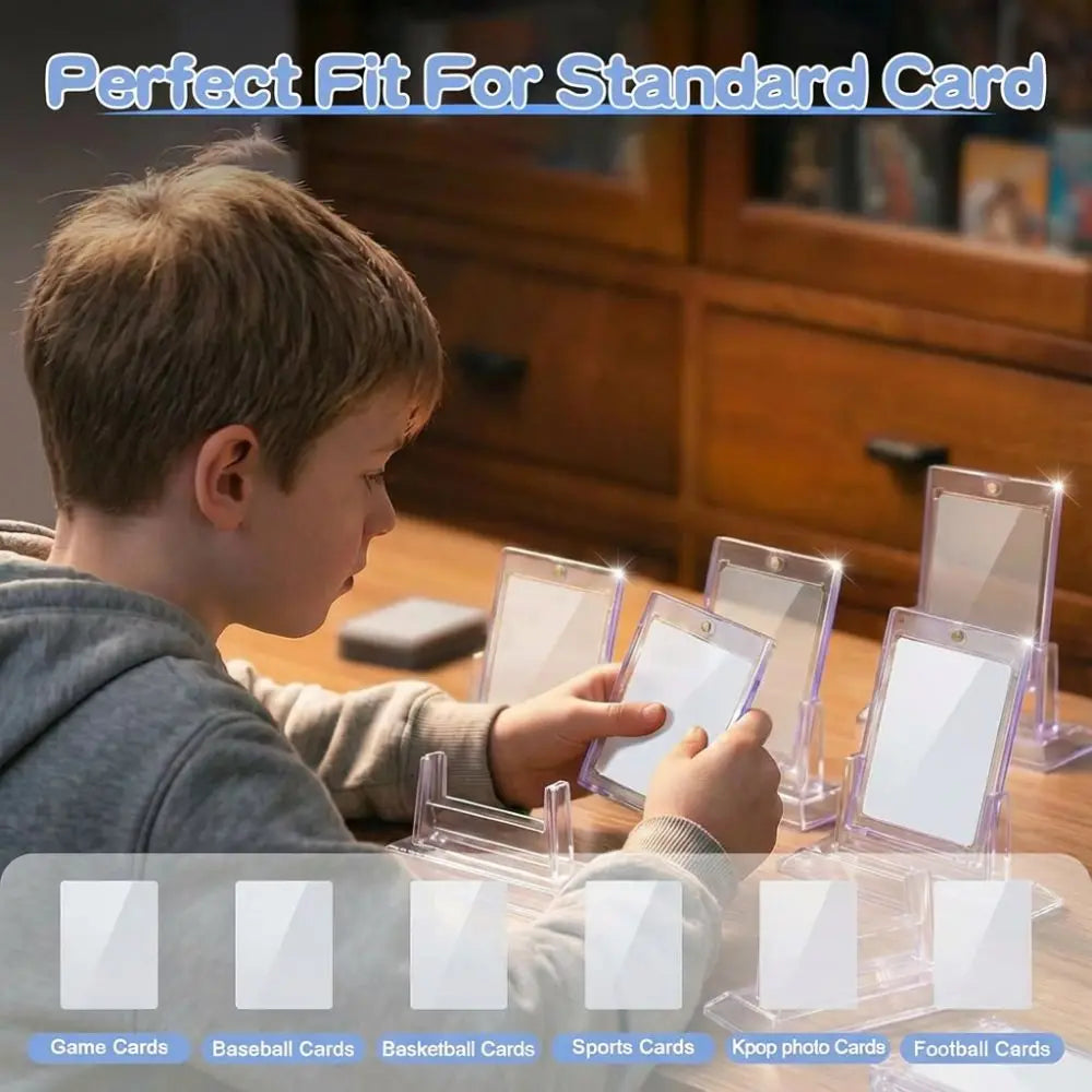 Acrylic Trading Card Stand 35pt – Screwless Display Holder