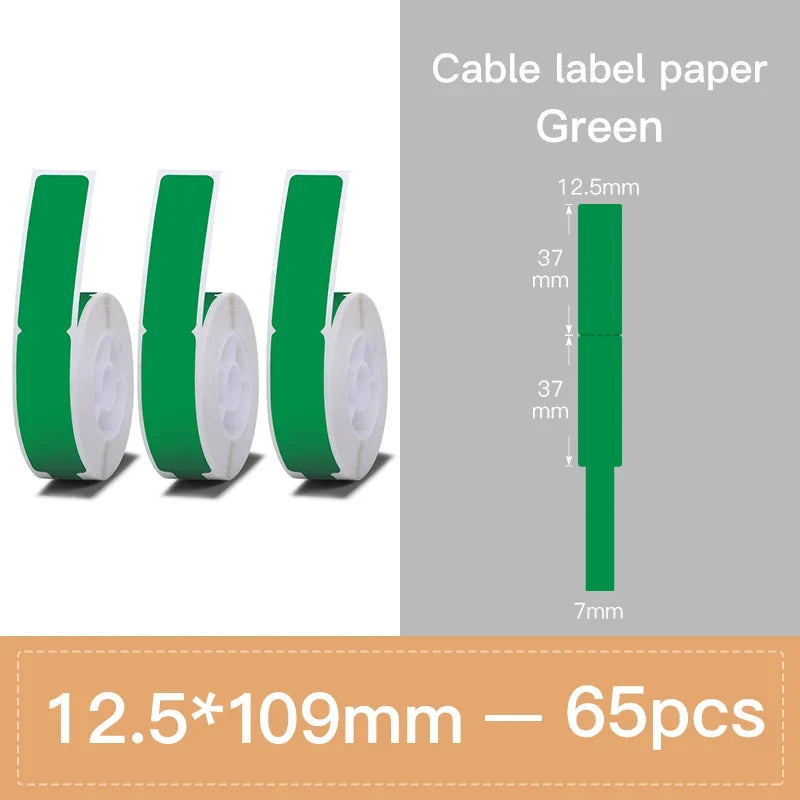 Niimbot Label Tape for D11 D110 D101 – Waterproof Cable Stickers