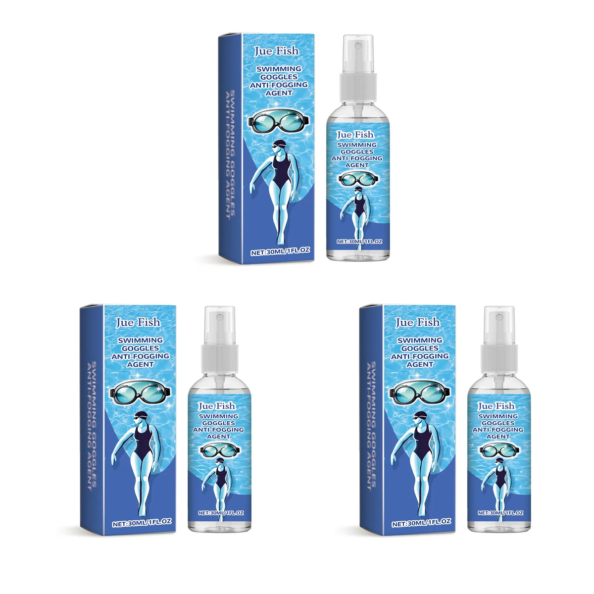 Jue-Fish Anti-Fog Spray for Glasses & Goggles 30ml