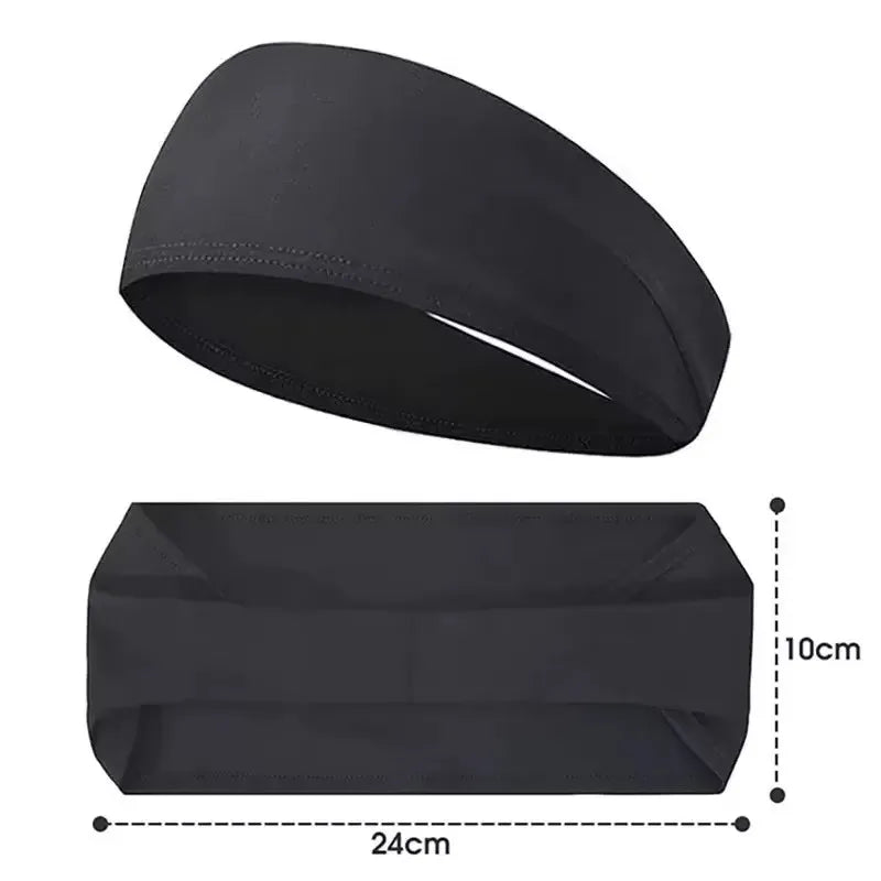 Elastic Sports Headband – Quick Dry Anti-Slip Sweatband Yoga