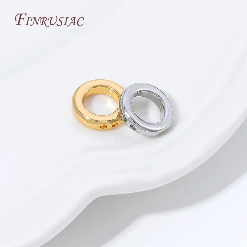 18K Gold Plated Brass Cord End Beads – 4mm DIY Jewelry Findings