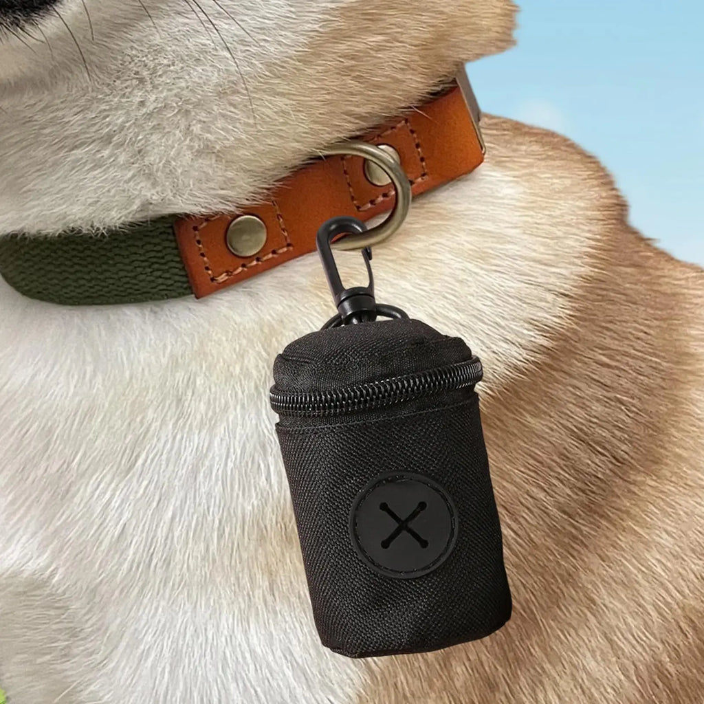 Dog Poop Bag Holder Zipper Clip Pouch – Oxford Cloth