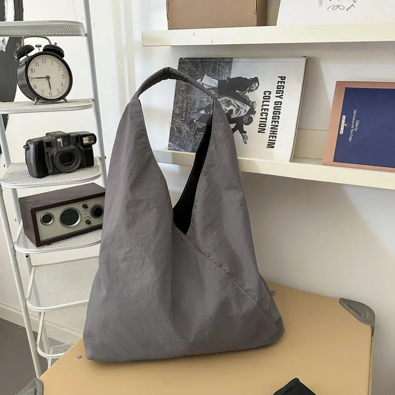 Harajuku Dumpling Shoulder Bag – Large Casual Nylon Hobo Bag