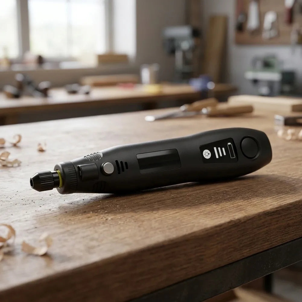 DAZZLEEX Cordless USB Rotary Tool 3-Speed Grinder & Carver Kit