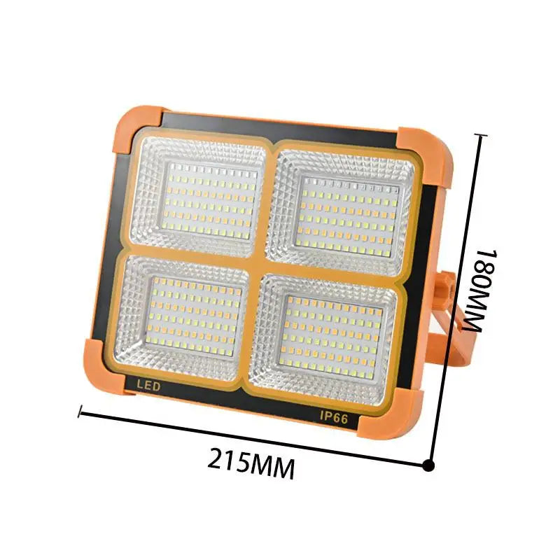 Solar LED Flood Light IP68 Waterproof 25000mAh 5 Modes