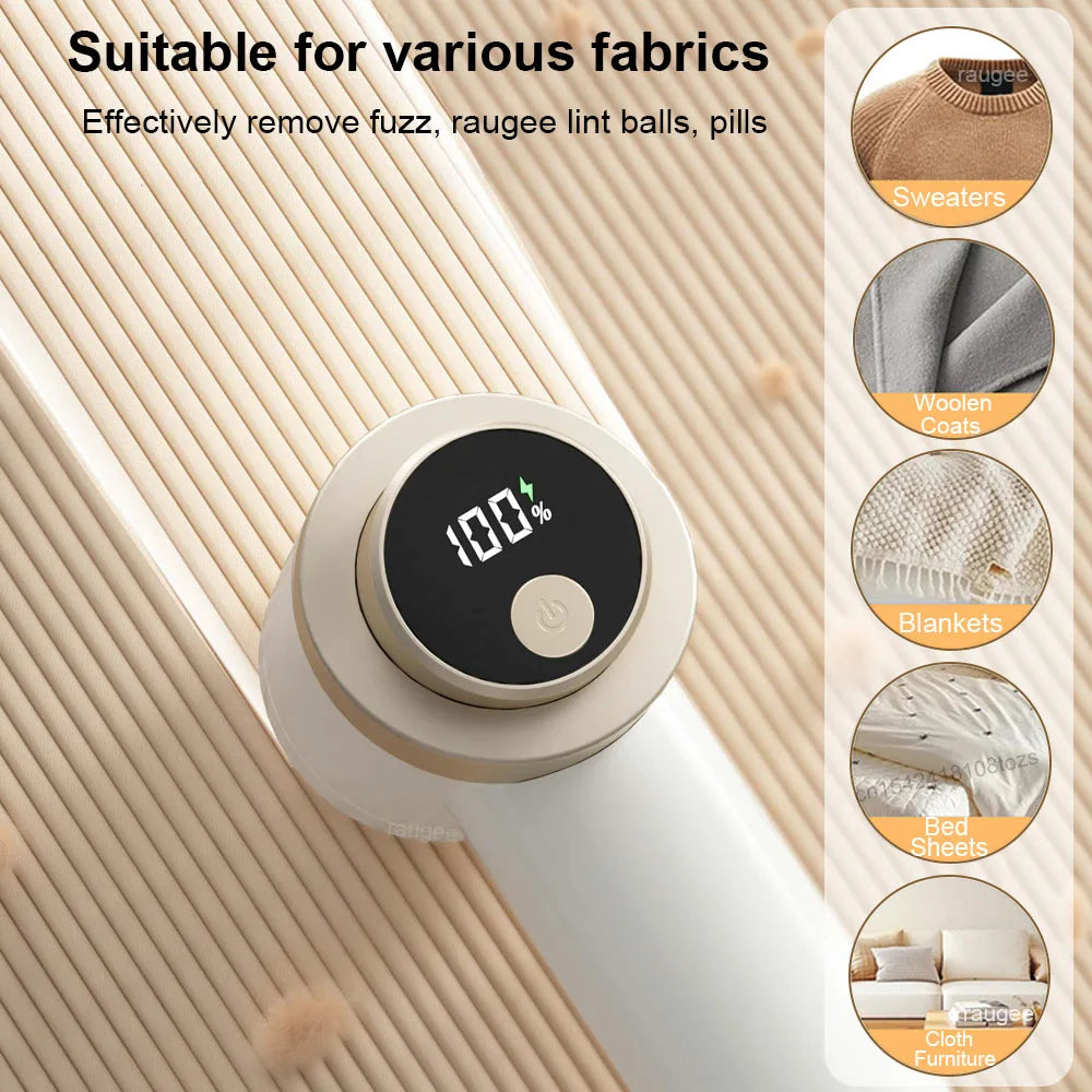 USB Rechargeable Lint Remover – 6-Blade Fabric Shaver