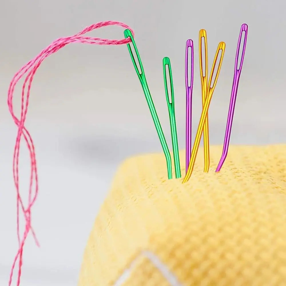 Bent Tip Big Eye Tapestry Needles – Aluminum Knitting Crochet