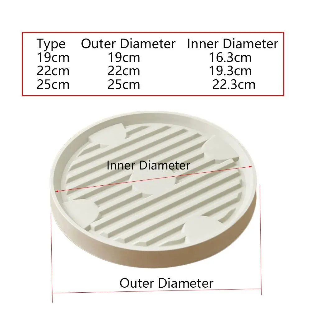 Rolling Plant Saucer with Wheels – Plastic Drip Tray for Pots