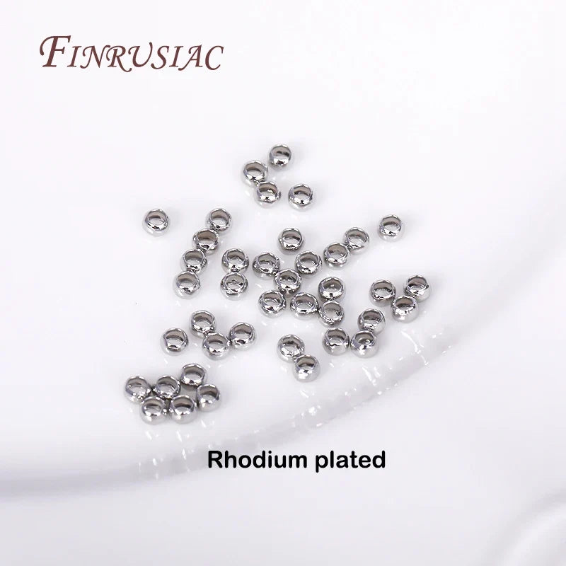 14K/18K Gold Plated 2mm Tube Crimp Beads | Jewelry Making