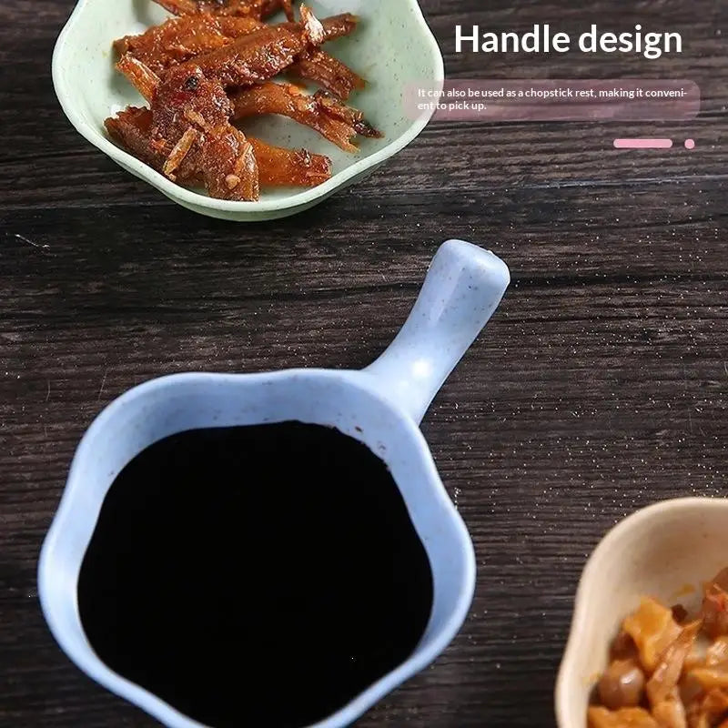Wheat Straw Seasoning Dish | Japanese Dipping Bowl BPA-Free