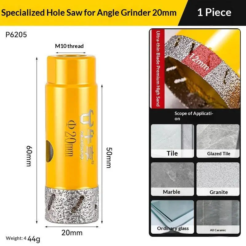 M10 Diamond Drill Bit for Angle Grinder – Dry Cut Tile & Stone