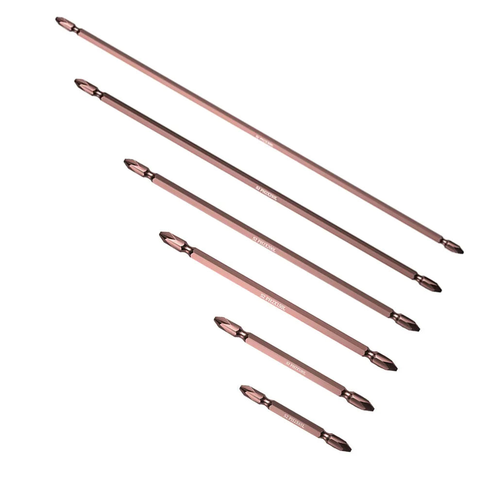 DAZZLEEX PH2 Magnetic Screwdriver Bits 65mm–300mm Hex Shank