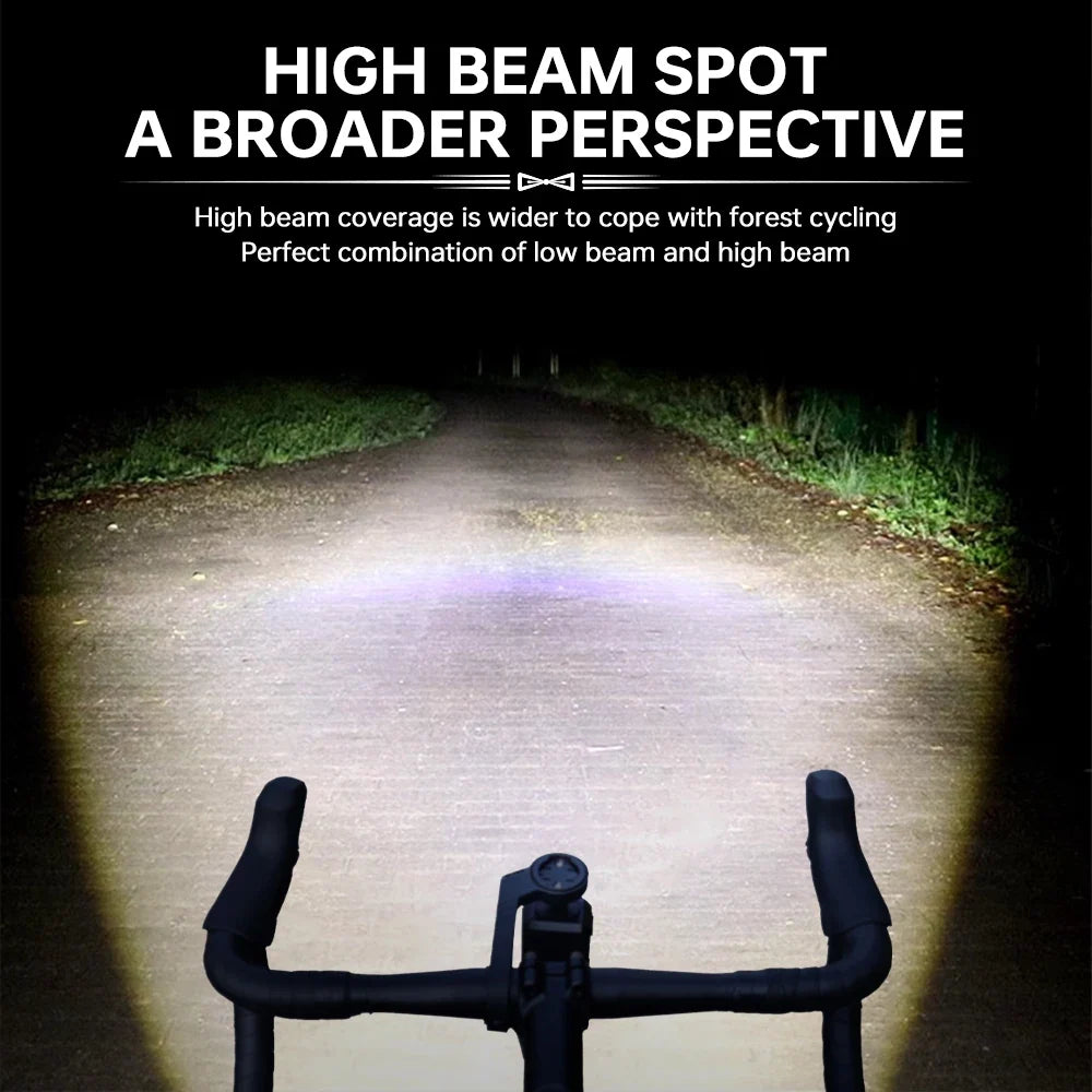 X-TIGER 1600 Lumen Bike Light | IP66 USB-C Headlamp + Remote