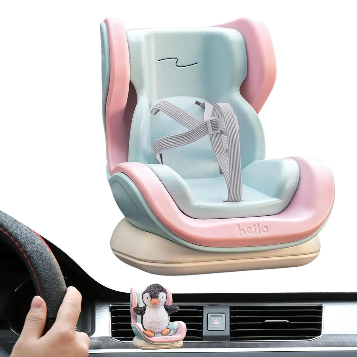 Mini Doll Car Seat Air Vent Display for 10–17cm Dolls