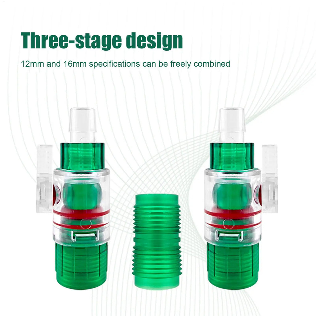 12/16mm Aquarium Water Control Valve Hose Quick Connector