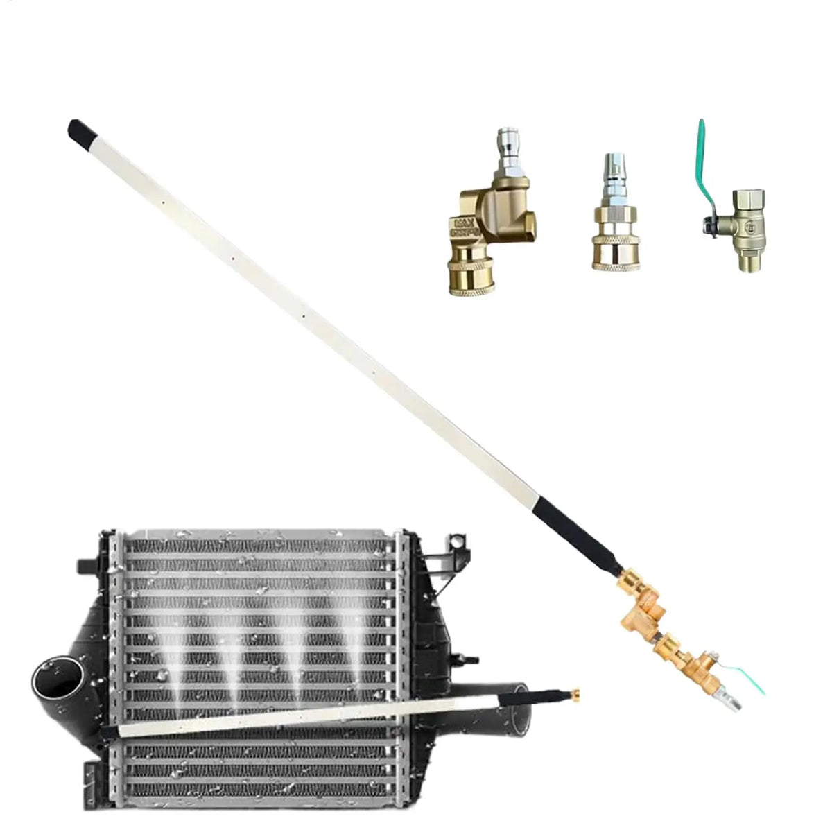 Radiator Cleaning Wand 180° Rotation Pressure Washer Tool