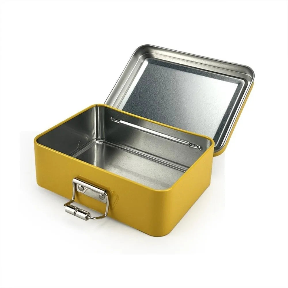 Metal Flip Lid Fishing Tin Box – Hook & Tackle Storage Organizer