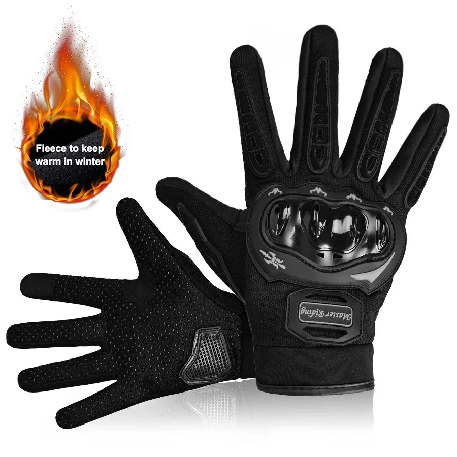 Winter Thermal Motorcycle Gloves | Touch Screen Full Finger