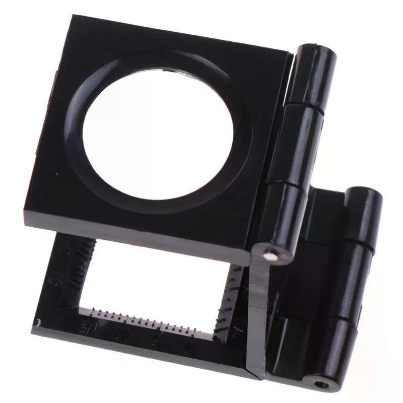 10X Folding Loupe Magnifier with Scale – 28mm Optical Lens
