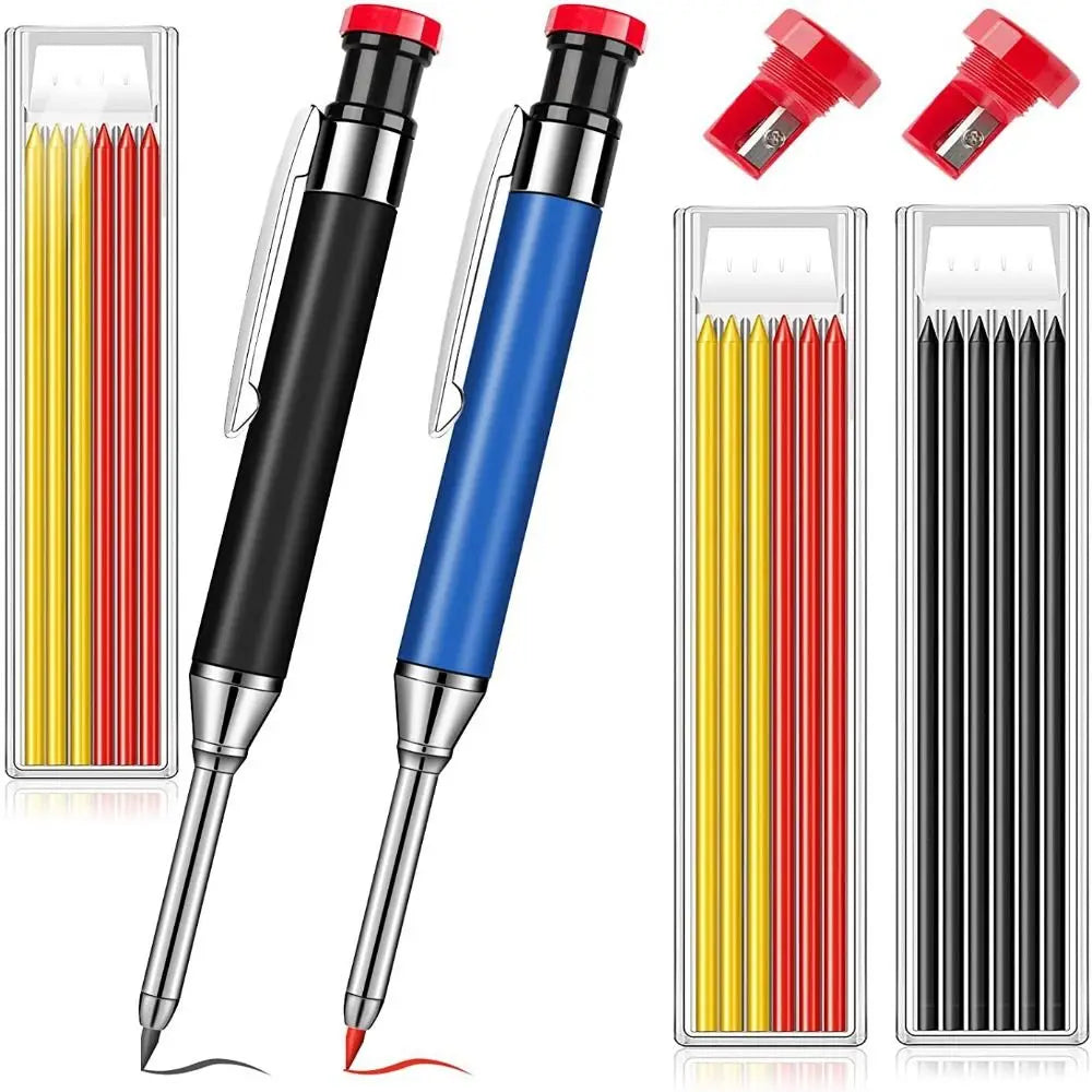 Deep Hole Marking Pencil with Built-In Sharpener | Carpenter