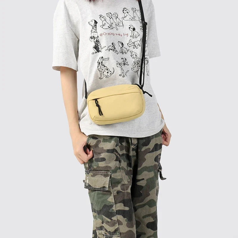 Small Nylon Crossbody Bag – Minimalist Lightweight Shoulder Bag