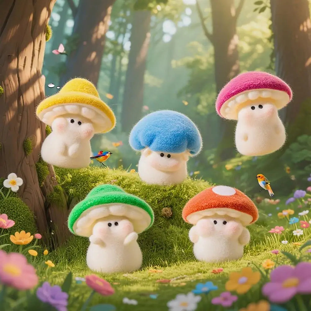 Mini Resin Mushroom Figurines – Fairy Garden Miniature Decor