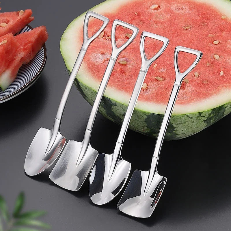 Stainless Steel Shovel Spoons – Coffee & Dessert Cutlery
