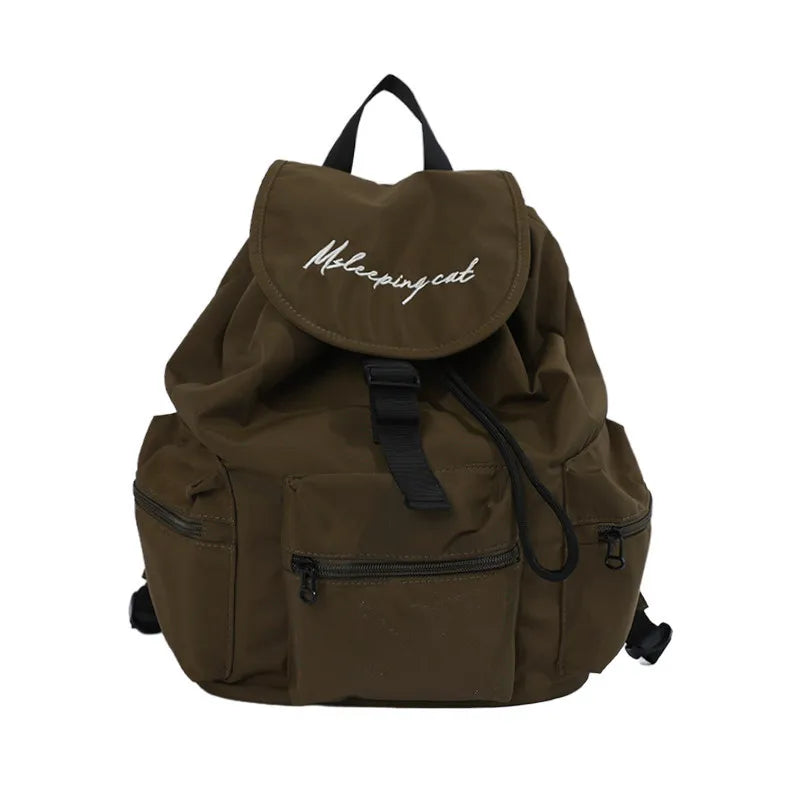 Japanese Canvas Backpack – Waterproof School & Travel Bag