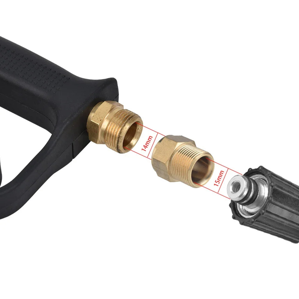 M22 Brass Pressure Washer Adapter – M22/14 to M22/15 Connector