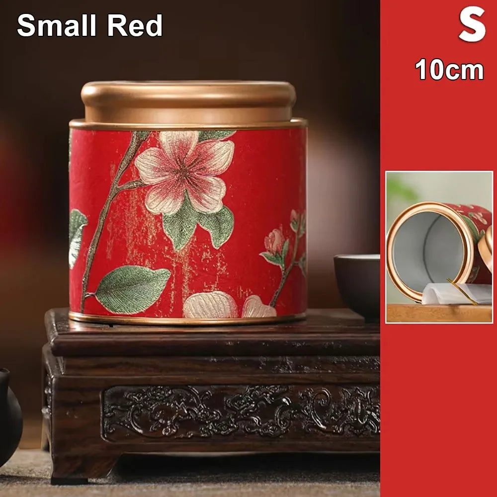 Tinplate Tea Storage Canister – Airtight Sealed Tin Can S/L