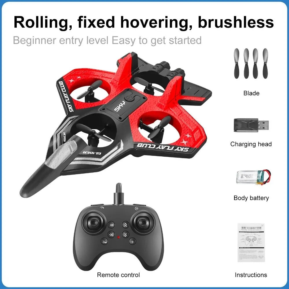 2.4GHz Foam RC Stunt Quadcopter – Beginner Kids Drone