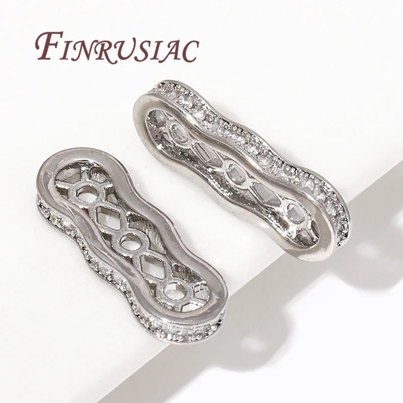 18K Gold Plated Zircon Spacer Beads – DIY Jewelry Findings