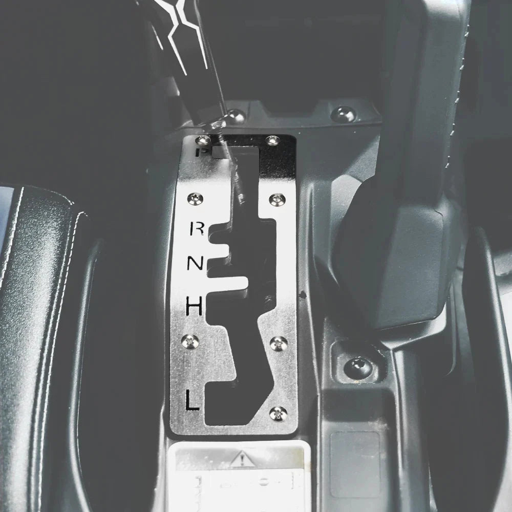 Stainless Steel Shift Gate Plate – Can-Am Maverick X3 2017-2025