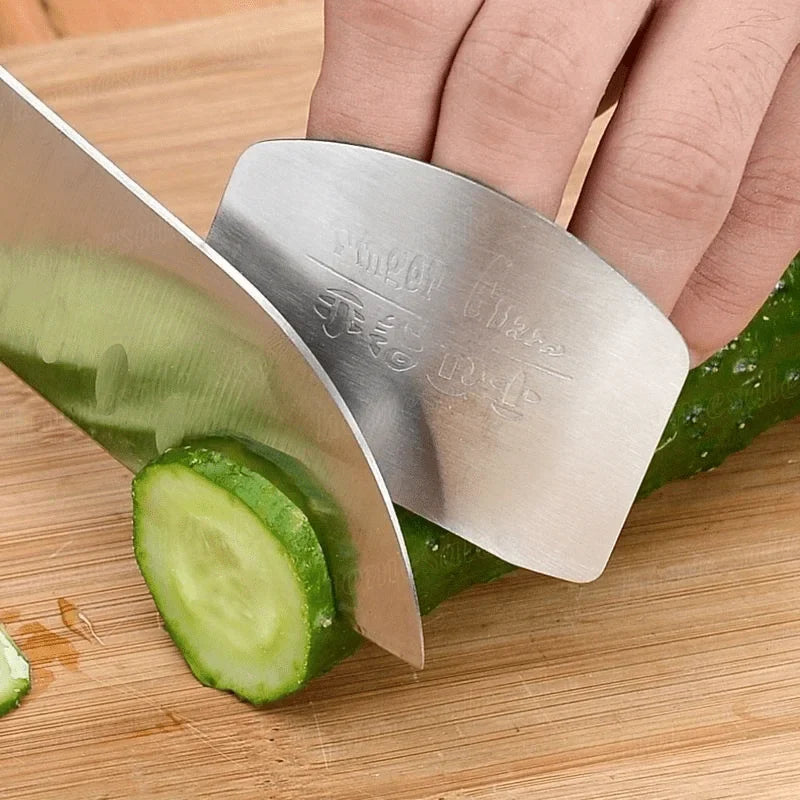Stainless Steel Finger Guard for Slicing | Kitchen Safety Tool